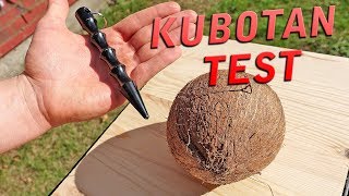 Kubotan vs Kokosnuss Kubaton Test Kubotan Anwenung Selbstverteidigung für Frauen