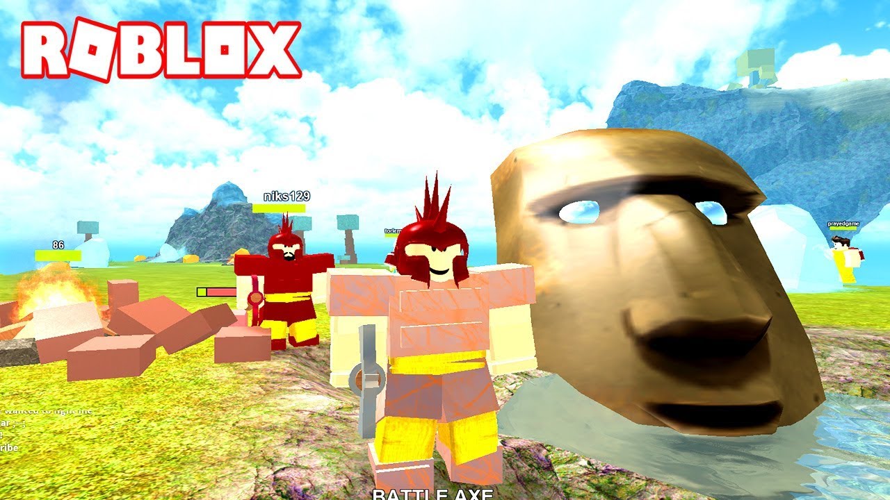 Viaje A La Isla Flotante Del Cristal Roblox Booga Booga Youtube - somos unos trogloditas booga booga roblox