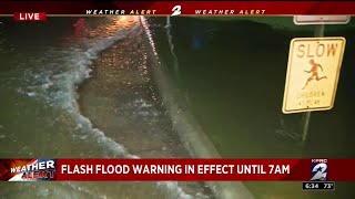 Flooding being reported in parts of Galveston County