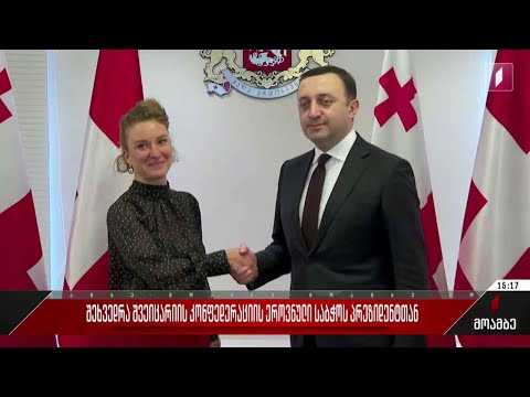 შეხვედრა შვეიცარიის კონფედერაციის ეროვნული საბჭოს პრეზიდენტთან