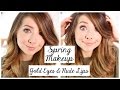 Spring Makeup Tutorial | Gold Eyes & Nude Lips | Zoella