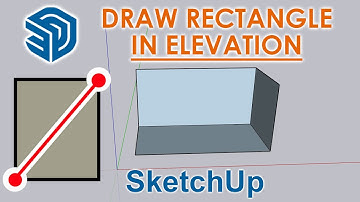 How to Draw Rectangle in Elevation - Sketchup Hindi Tutorial