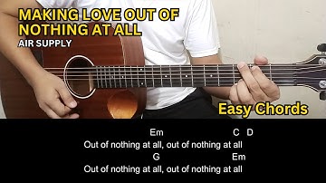 Making Love Out Of Nothing At All - Air Suppy | Guitar Tutorial | Guitar Chords