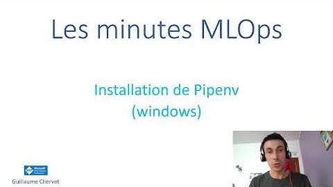 Les minutes MLOps - Episode 24 - Installation de pipenv sous Windows