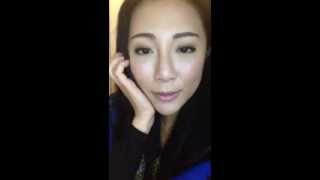 Model Crystal Kam Korean 3D Micro-blading Eyebrow 4th Day
