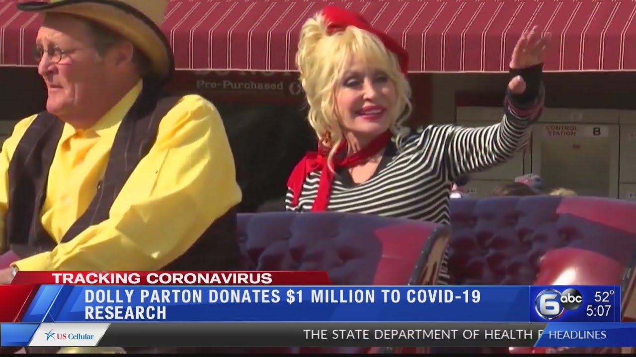 Dolly Parton donates $1M to COVID-19 research at Vanderbilt - YouTube