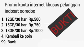 BENERAN? 24 Ribu Dapet 30GB / 30 Hari Paket Kuota Murah Indosat Ooredoo