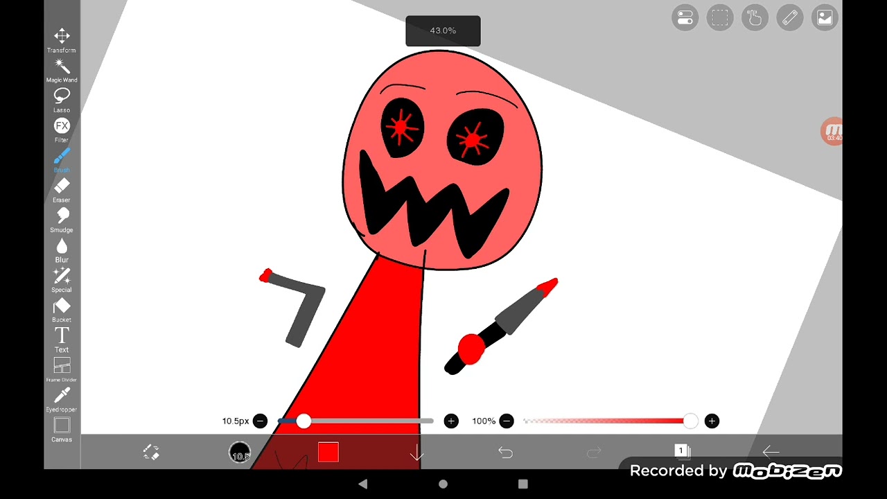 Creating sprunki on ibis paint @Reggiegamer2017