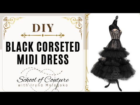 black tutu cocktail dress