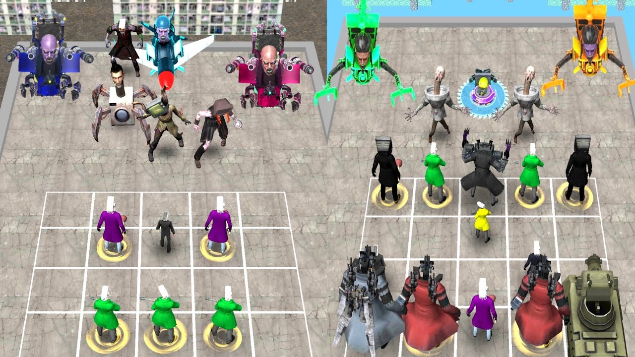 Skibidi Toilet Monster Rampage : Zombie Toilet Darkzone - Merge Master Fusion Battle, 3d War