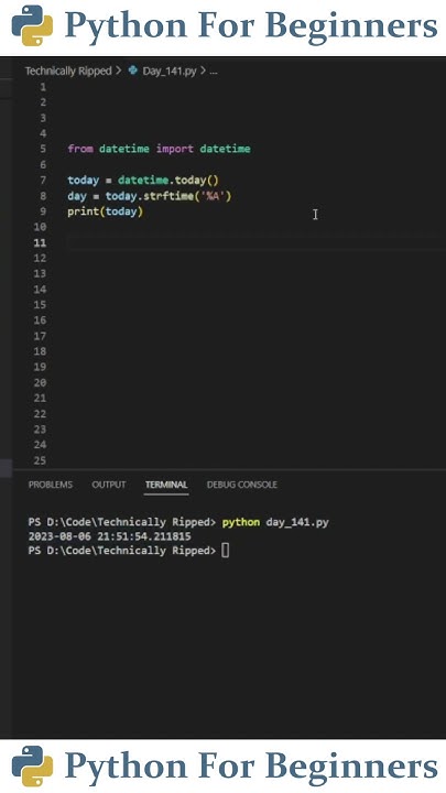 Get Day Of The Week From Date Python Tutorial YouTube get-day-of-the-week-from-date-python-tutorial-youtube