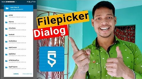 filepicker in Dialog Activity project in sketchware #AndroidAppdeveloper #sketchware #Aauraparti