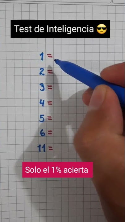 Reto Matemático | Test de Inteligencia | Razonamiento Matemático