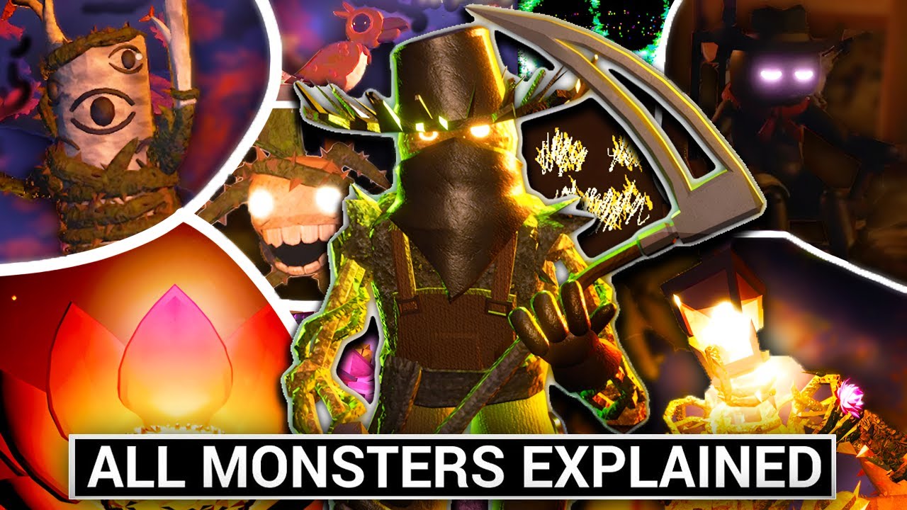 Все 10* историй и секретов монстров на открытом воздухе, описанных в Roblox Doors