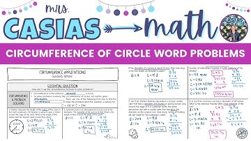Circumference of Circles Word Problems Real World Applications | 7th Grade Math Lesson