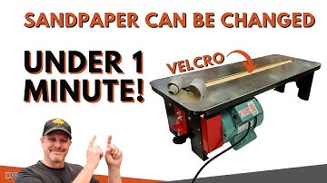 Changing The Sandpaper on a Flatmaster Drum Sander | Under 1 minute change