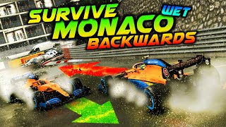 SURVIVE MONACO...BACKWARDS IN HEAVY RAIN! - F1 2020 Extreme Damage Game Mod screenshot 2