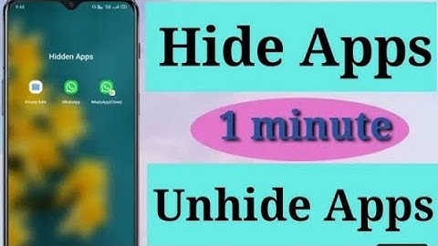 How To Hide & Unhide Apps in Tecno spark 6 go