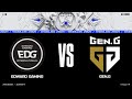 EDG vs. GEN | Worlds 2021 Полуфинал День 2 | Edward Gaming vs. Gen.G | Игра 1