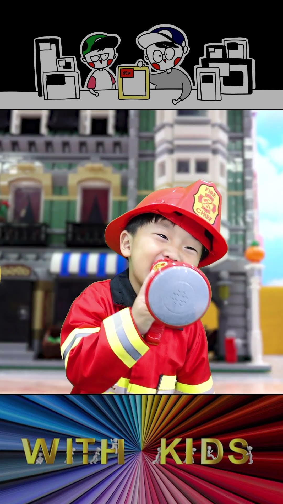 Kids Activity Fire Fighter, Police Man Play #shorts