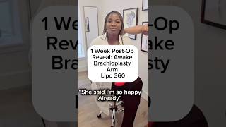 1-Week Brachioplasty + VASER Liposuction + Renuvion | Arm Contouring Before and After #bodyreshaping