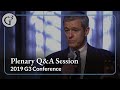 2019 G3 Conference — Plenary Q&A Session