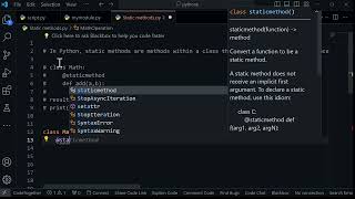 Static methods || PYTHON