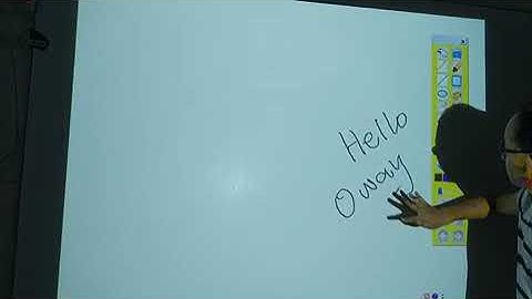 Multi touch infrared portable interactive whiteboard finger to write on the display screen
