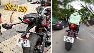 INSTA 360 on my SUPERBIKE | Crazy Reactions 🔥| by Virag Desai 3,542 views 1 year ago 8 minutes, 54 seconds