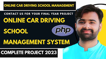 Car Driving School Management System in PHP - Car Driving School Management System Using PHP MySQL