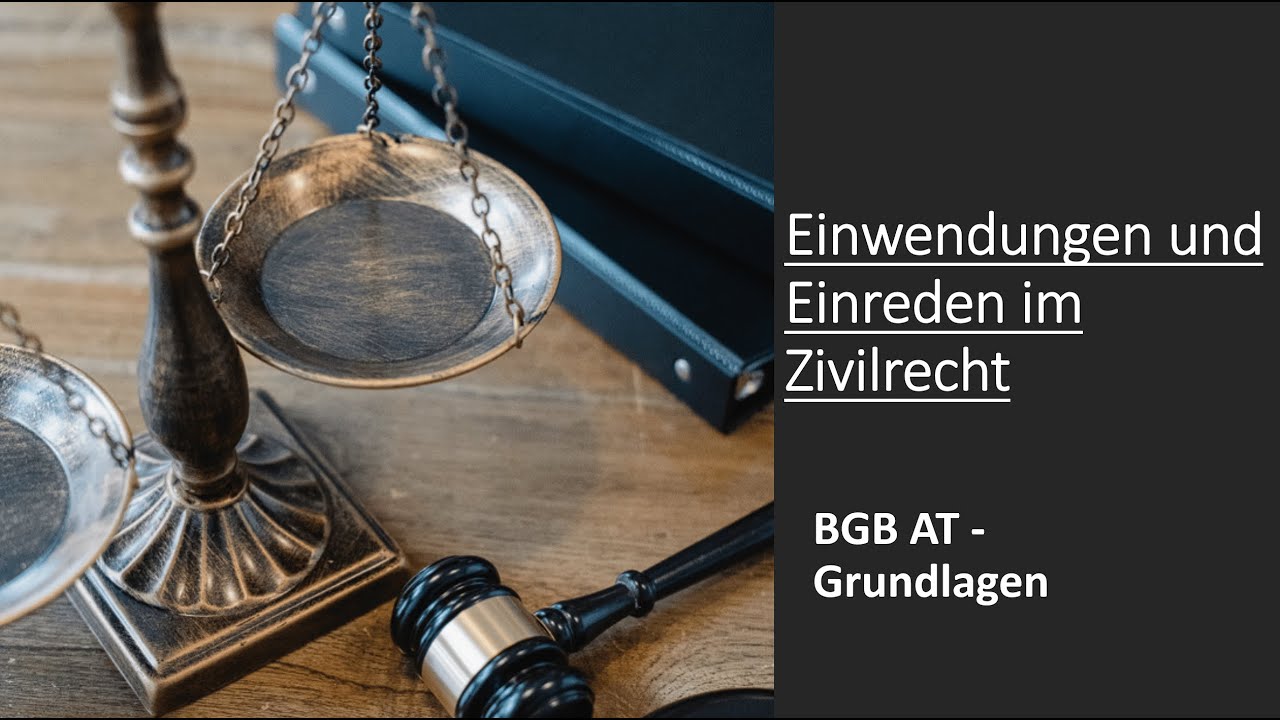 Rechtshemmende Einwendungen - Einreden (Übersicht) - Schuldrecht AT 30