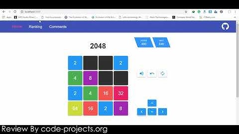 2048 Game In ReactJS With Source Code
