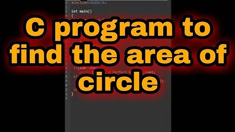 C program to find the area of circle  || #shorts #reels #coder #coding #code