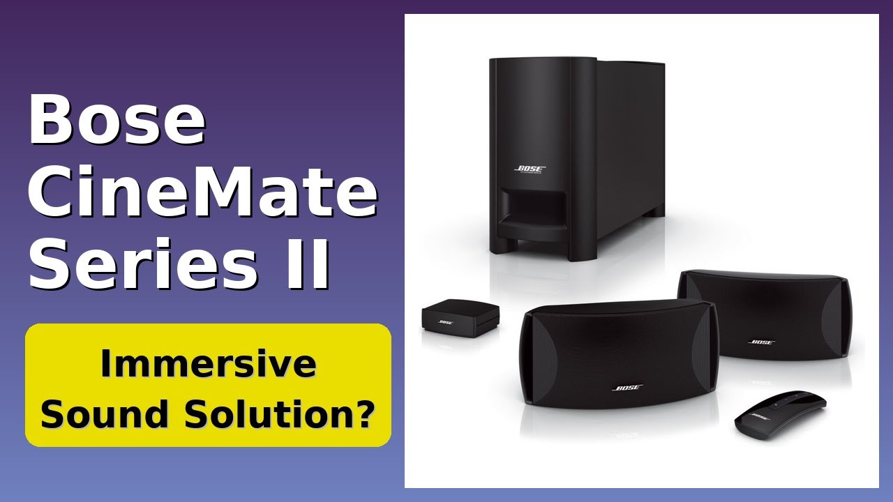 REVIEW (2026): Bose CineMate Series II. Features. - YouTube