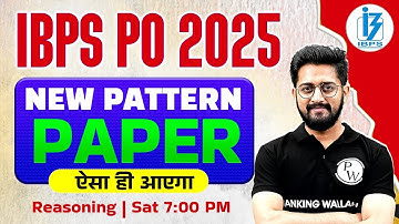 IBPS PO Reasoning 2025 | IBPS PO Reasoning Expected Paper | Reasoning by Sachin Sir
