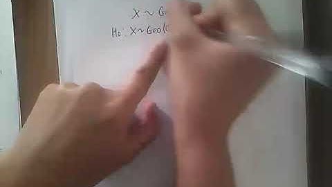 Goodness of fit with Geometric Distribution