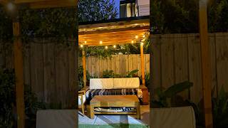 Adding solar festoon lights to my new pergola #festoonlights