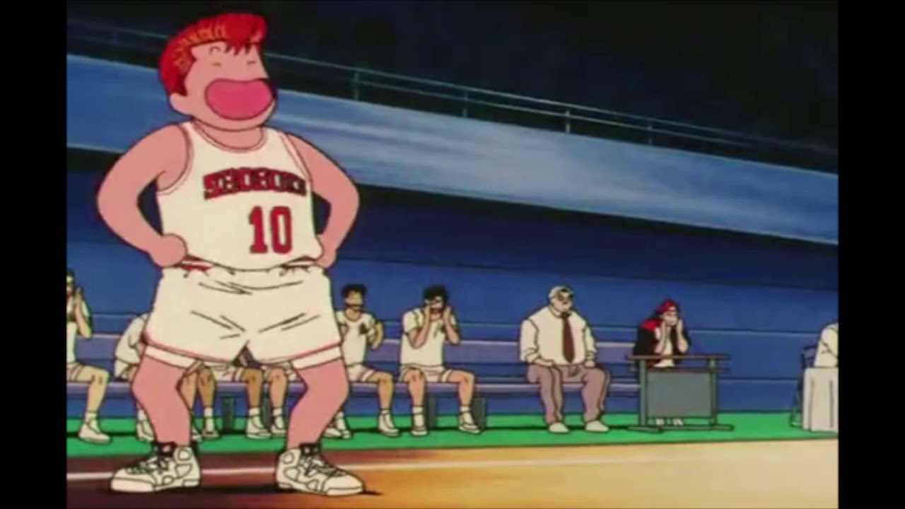Slam Dunk English - Sakuragi's First Basket in an Official Game