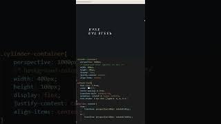 3D rotating text using html and css #3danimation #animation #coding # htmlcss #cssanimation