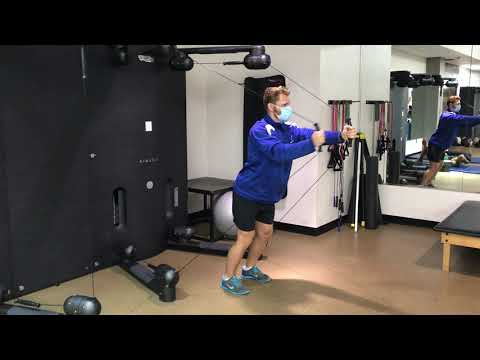 Kinesis Machine - Standing Alternating Chest Press