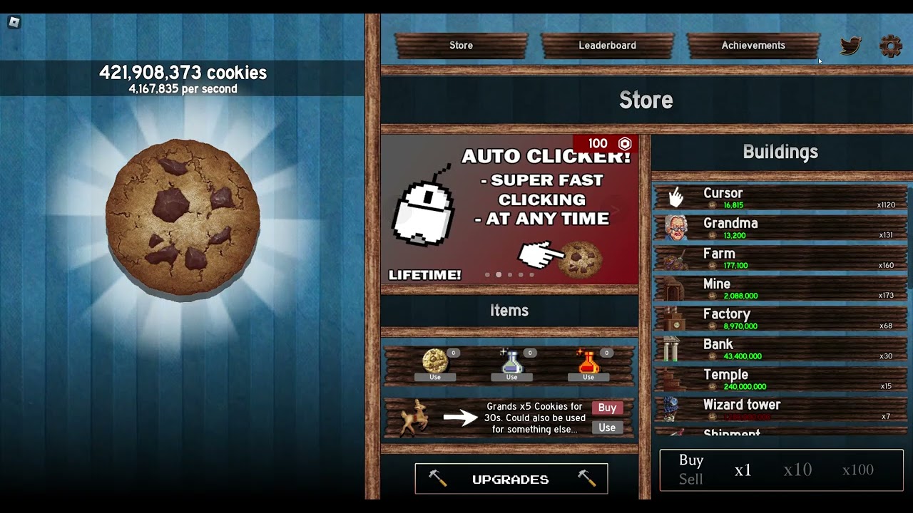 Roblox Cookie Clicker Codes!