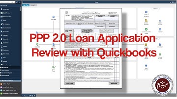 PPP 2.0 Loan Application Review with Quickbooks