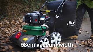 Webb 58Cm 23 Petrol Self Propelled Garden Vacuum