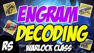 Destiny Engram Opening - Warlock Cl 100 Engrams