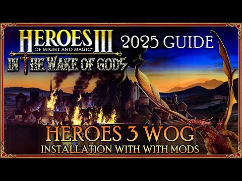 Heroes 3 WoG installation with with recommended mods 2025 (XXL maps, new graphics, fast AI...)