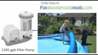 Intex 1500 gph Pool Filter Pump 56635E Set Up Video Instructions