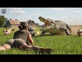 Brave girl | Beautiful female hunter hunts GIANT CROCODILES, protecting the farm.