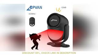 CPVAN Motion Detector for Home Burglary Security Protection Wireless Motion Sensor with Door Sensor