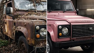 ASMR Car Restoration 1995 Land Rover Defender Full Restoration from Abandoned State to Looking New