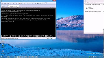 Configuration DHCP Server Debian 7 Server